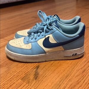 Men’s Nike Air Air Force 1 Low Aquarius Blue Coconut Milk 8.5
